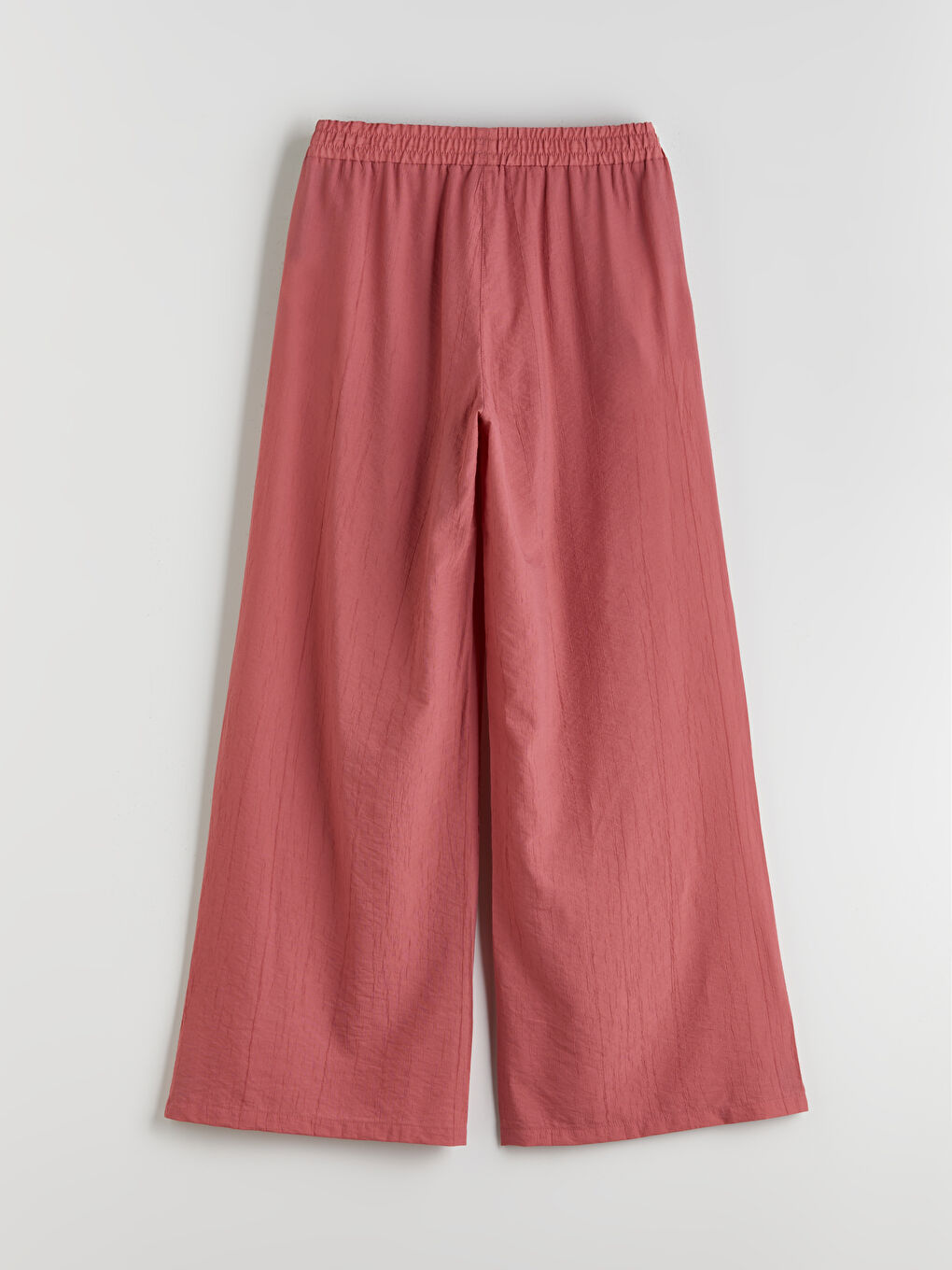 Elastic Waist Wide Leg Women's Trousers-9