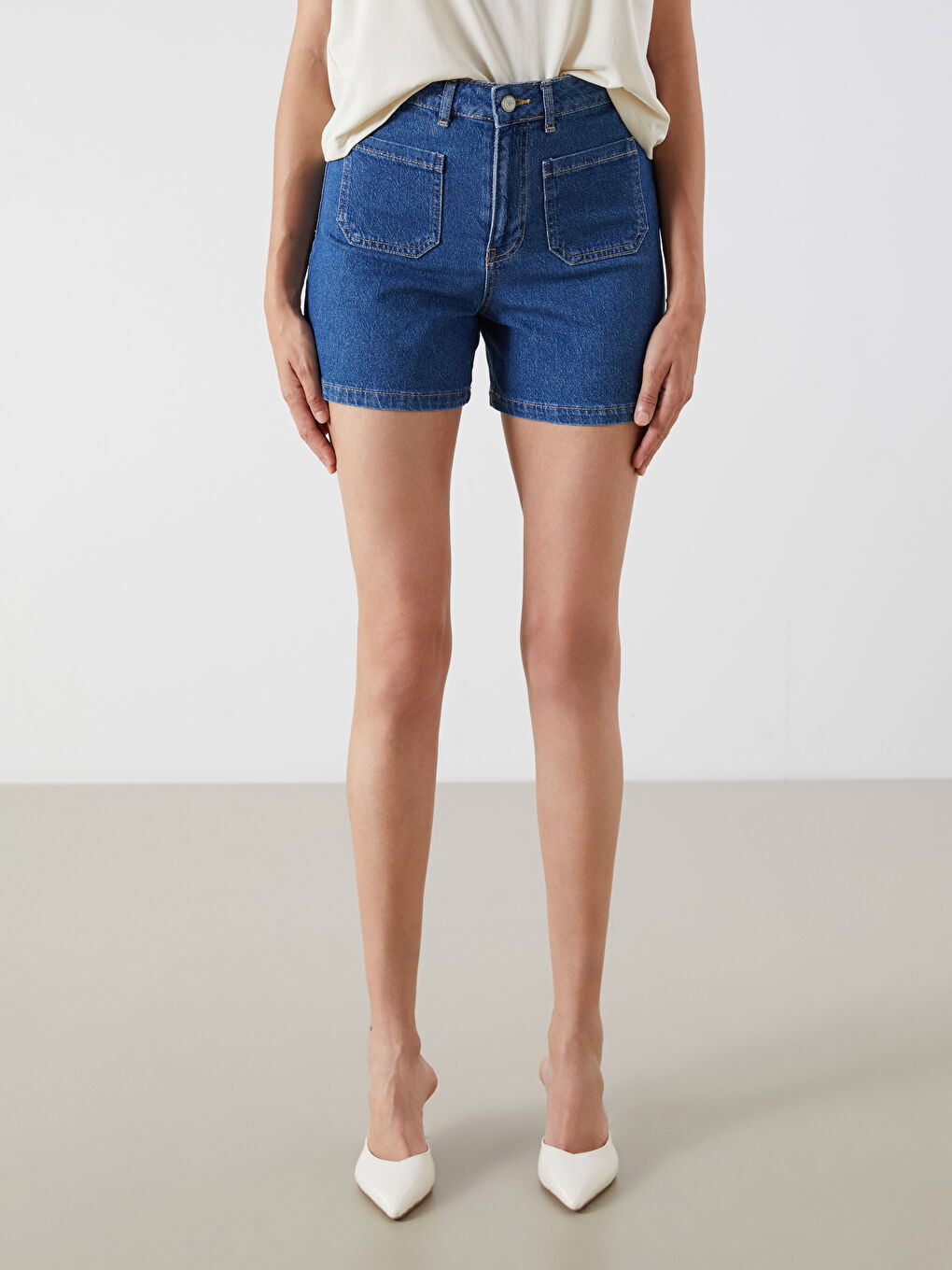 LCW Jeans Šorts od teksasa za žene, regularnog kroja -S5QF92Z8-507