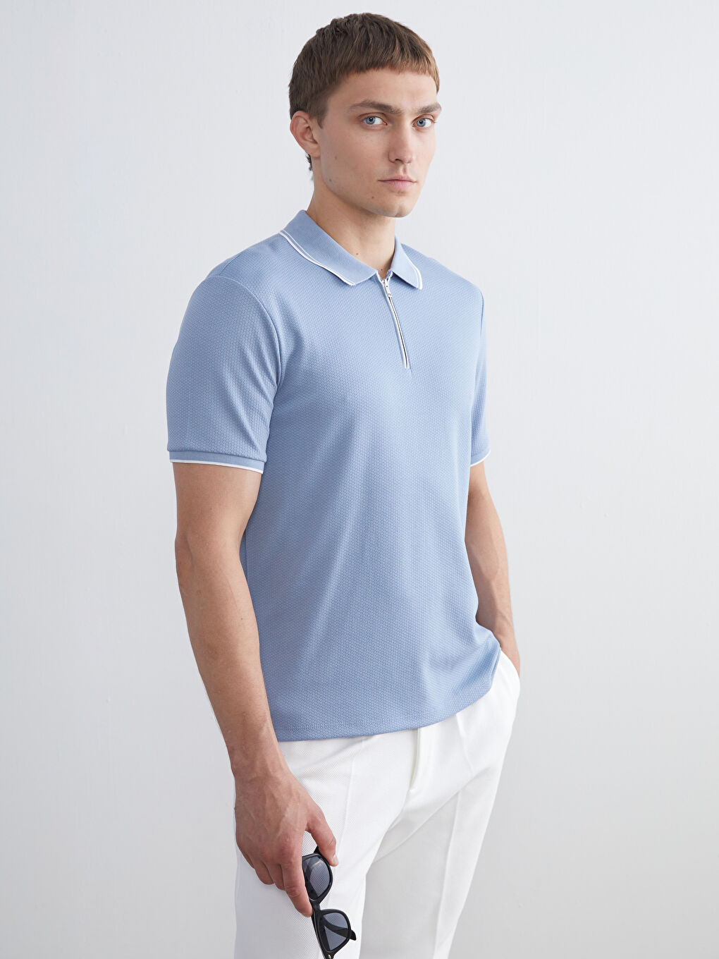 LCW Vision Polo Neck Jersey Men's T-Shirt -S5QF97Z8-V67