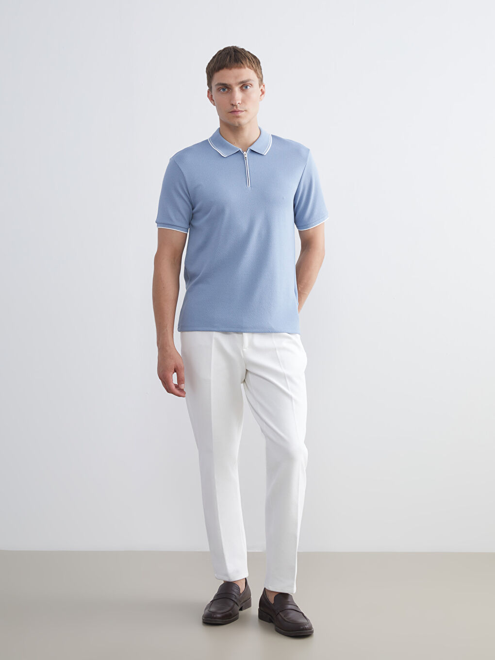 LCW Vision Polo Neck Jersey Men's T-Shirt -S5QF97Z8-V67