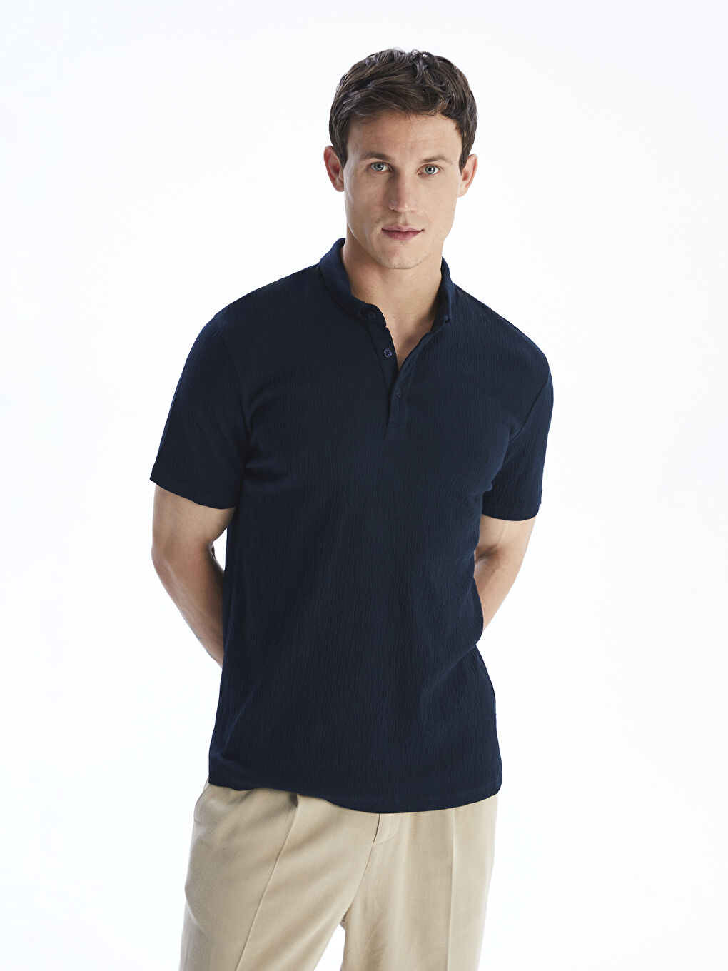LCW Vision Polo Neck Jersey Men's T-Shirt -S5QF98Z8-RFH