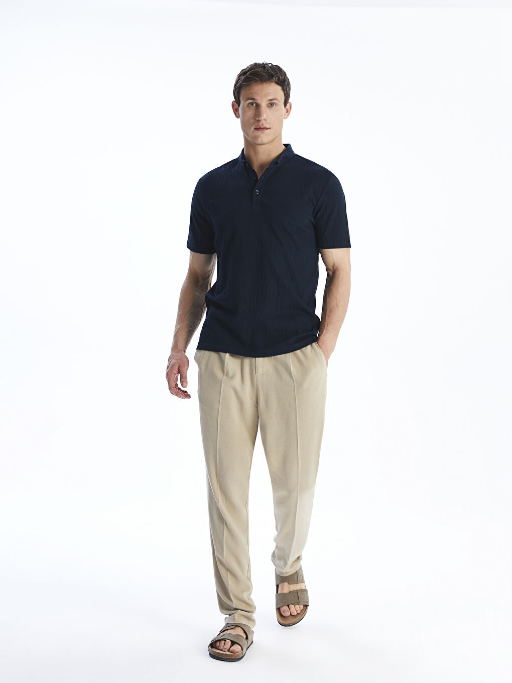 LCW Vision Polo Neck Jersey Men's T-Shirt -S5QF98Z8-RFH