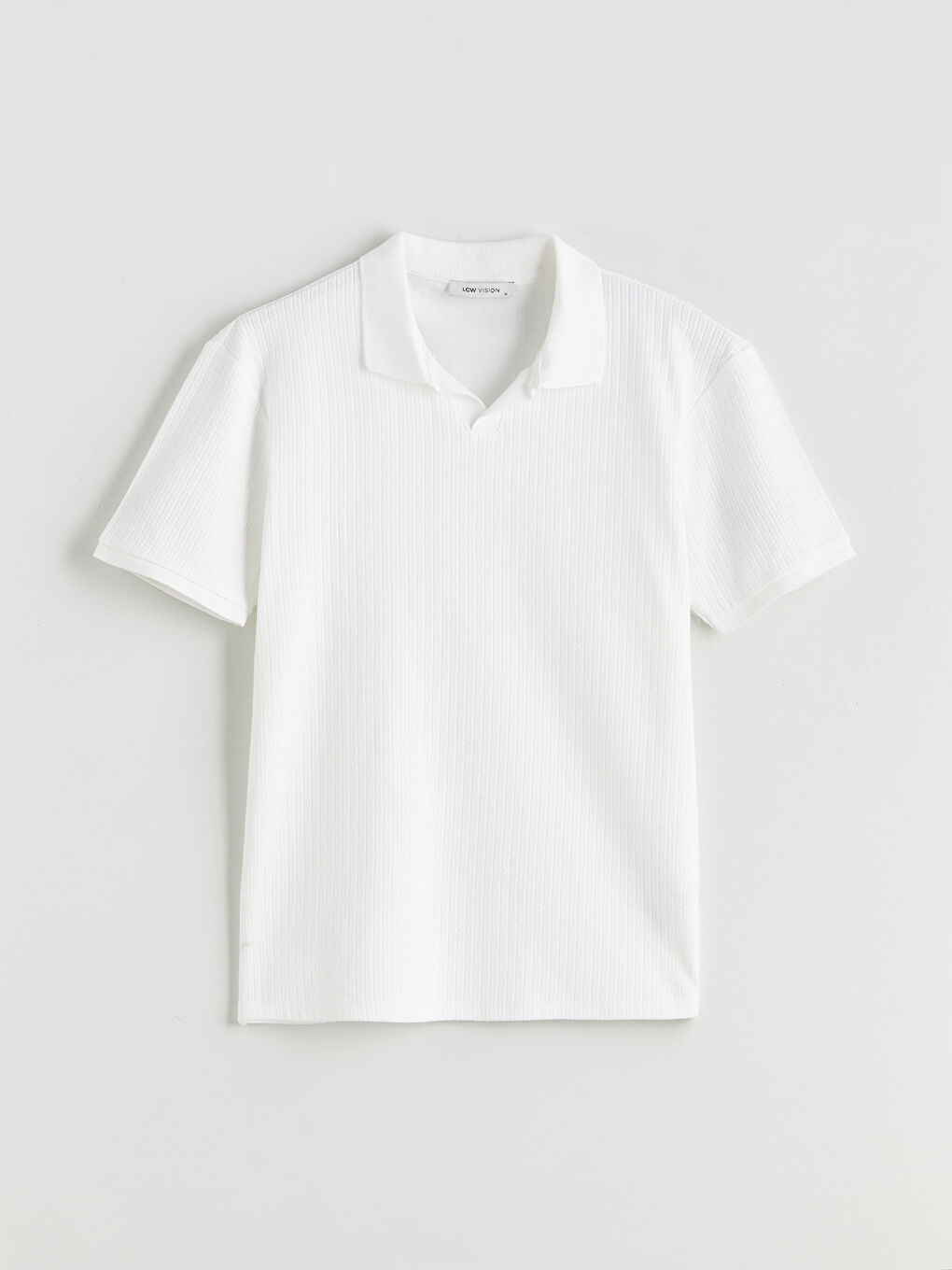 Ekru Polo Yaka Erkek Tişört-4