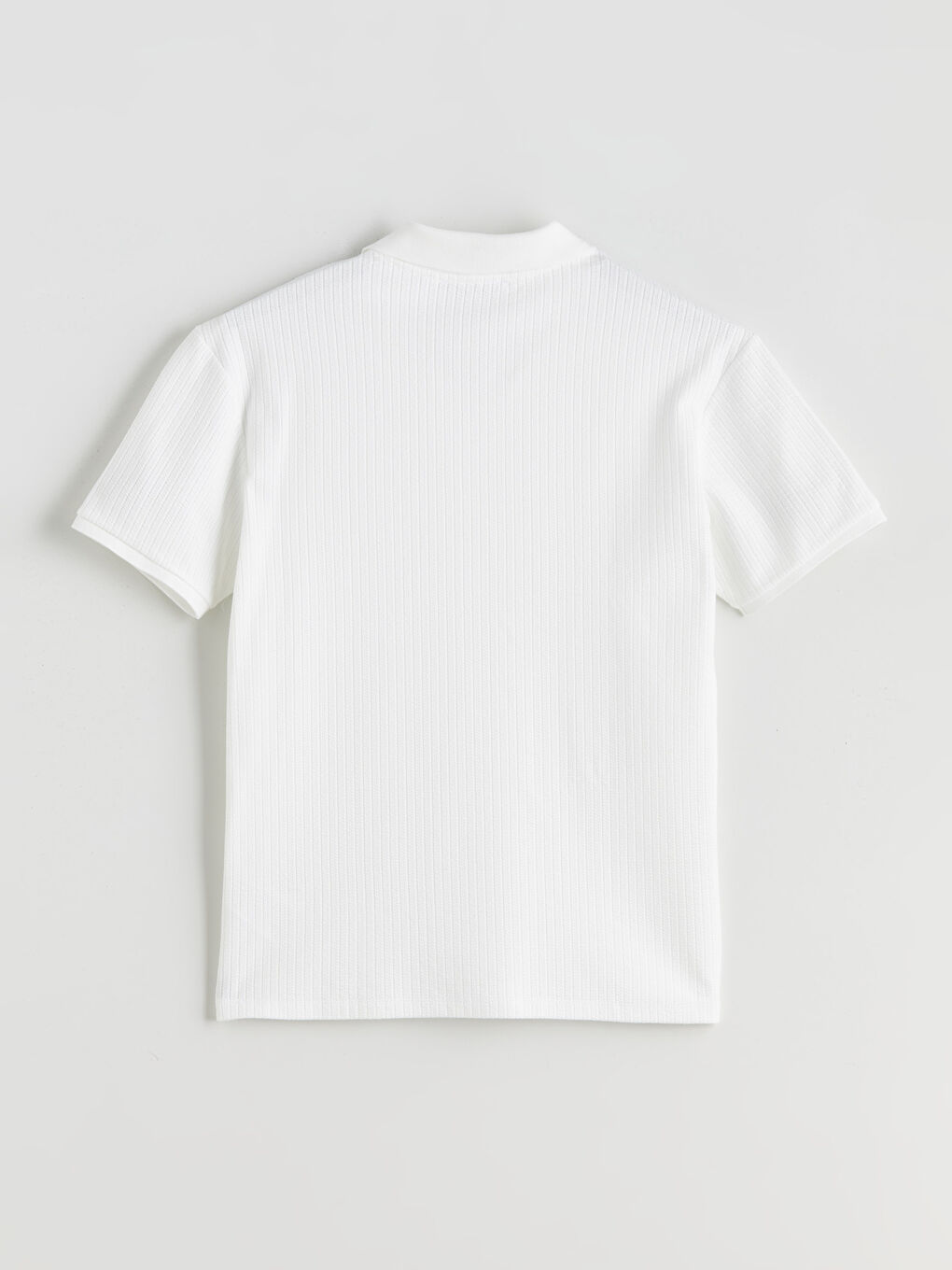 Ekru Polo Yaka Erkek Tişört-5