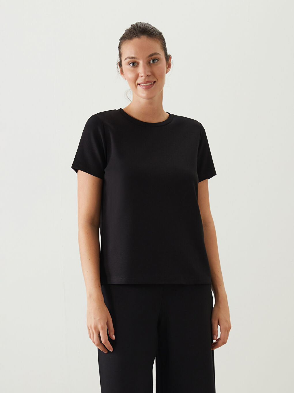 Crew Neck Women's T-Shirt -S5QG06Z8-CVL