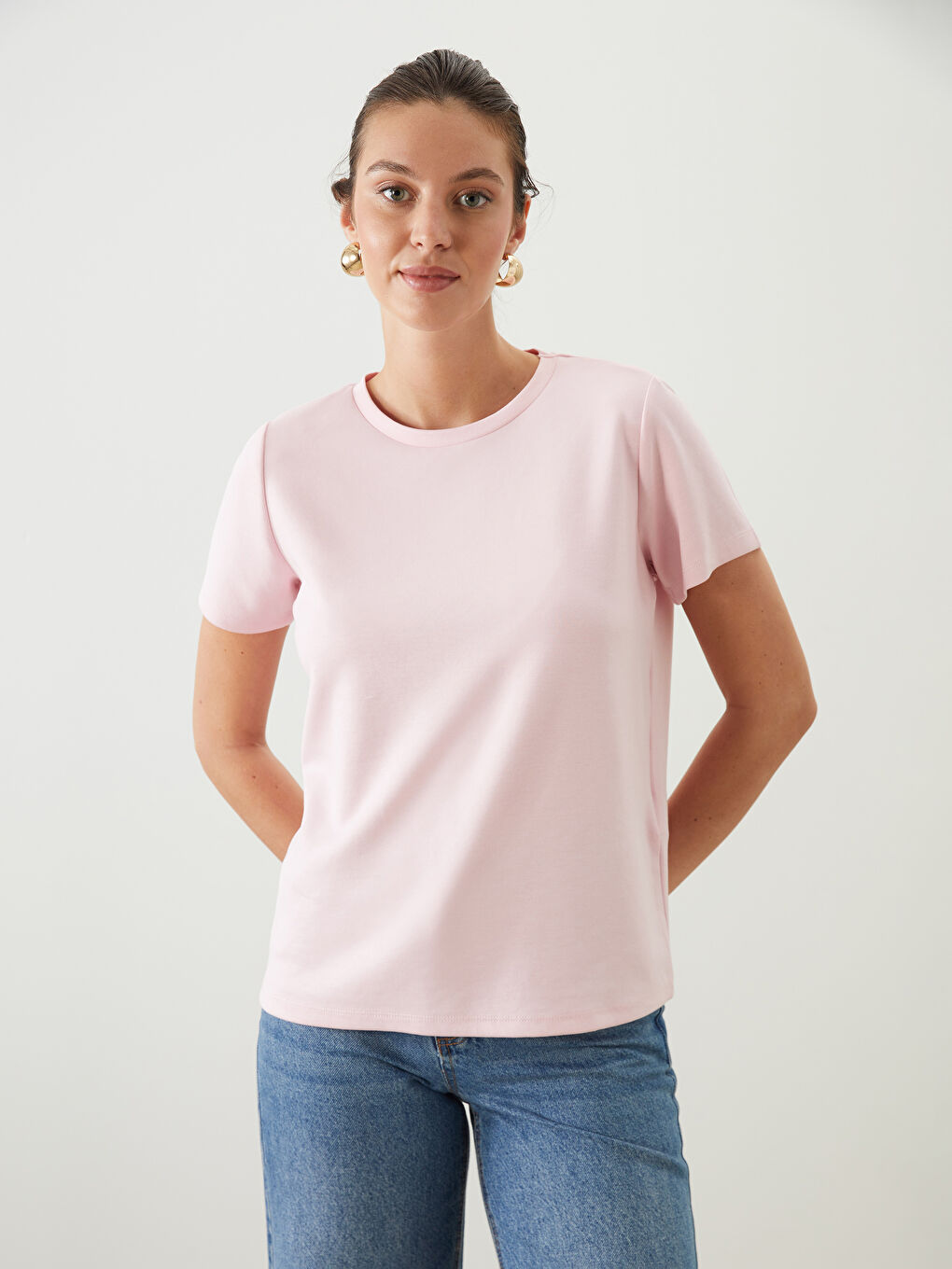 Crew Neck Women's T-Shirt -S5QG06Z8-FYX