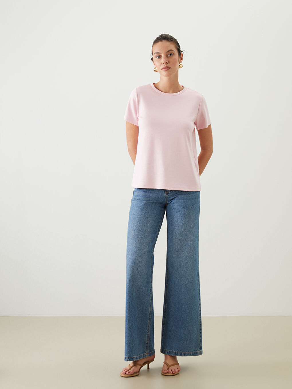 Crew Neck Women's T-Shirt -S5QG06Z8-FYX