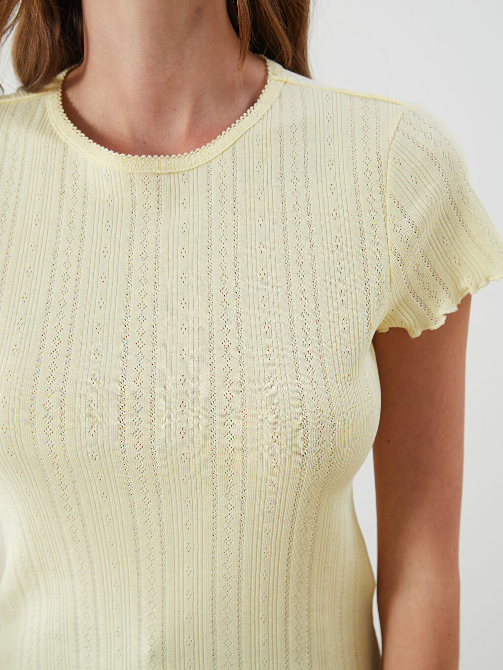 LCW Vision Woman YELLOW T-Shirt -S5QG12Z8-FEZ