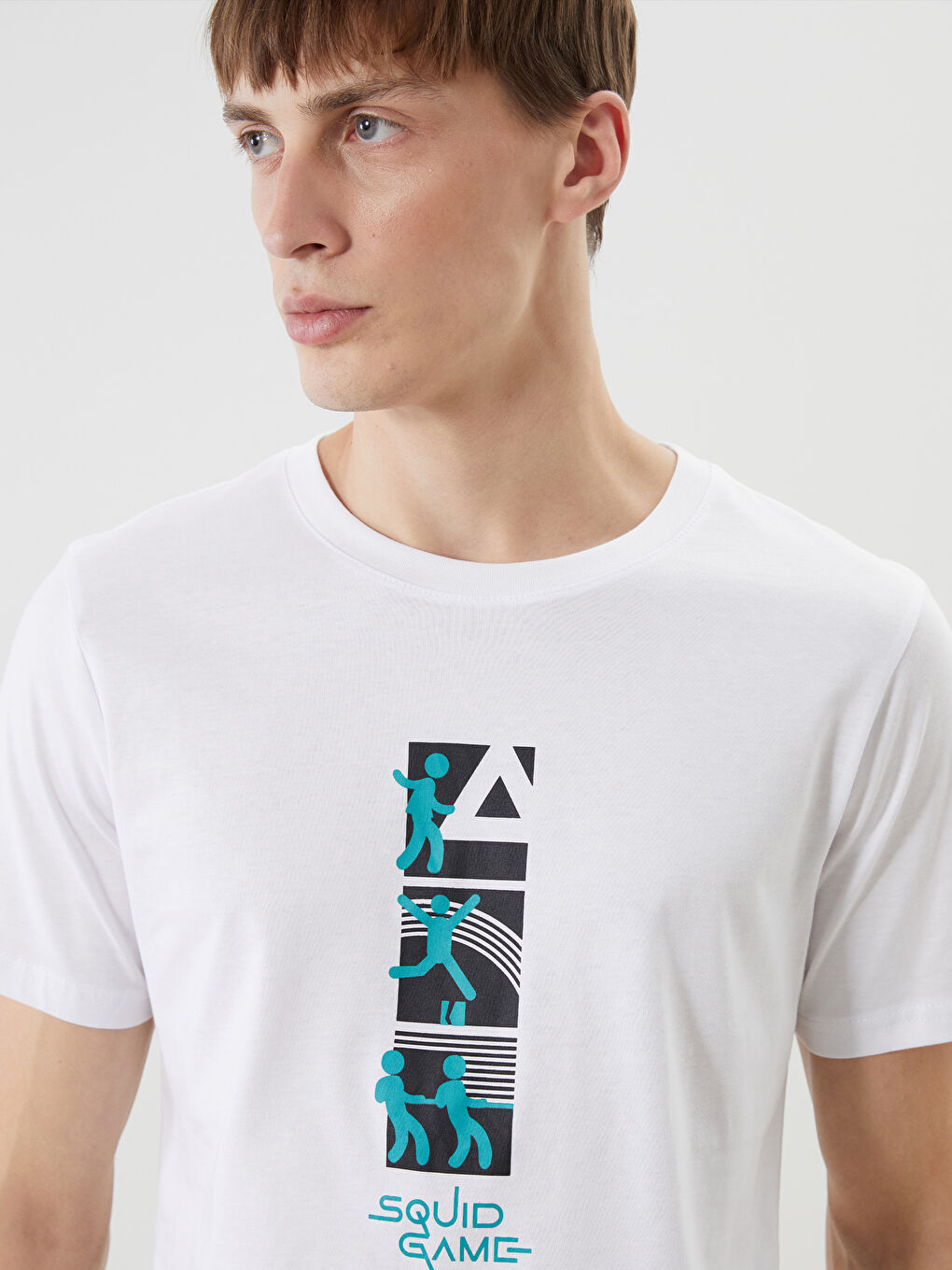 Crew Neck Squid Game Licensed Men's T-Shirt