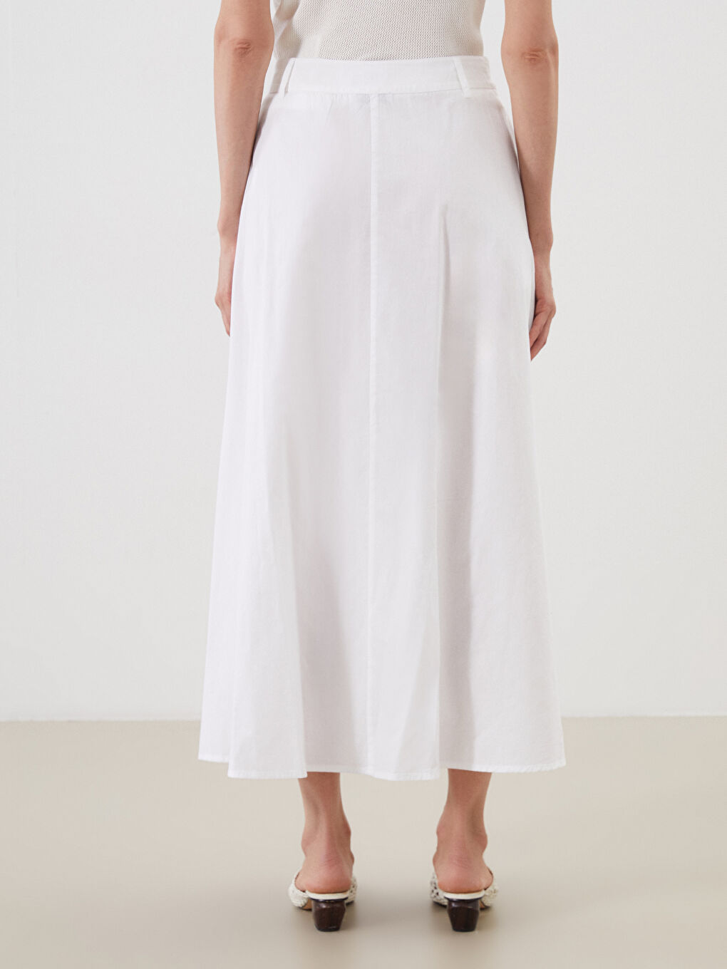 Юбка стандартного кроя плиссированная-3