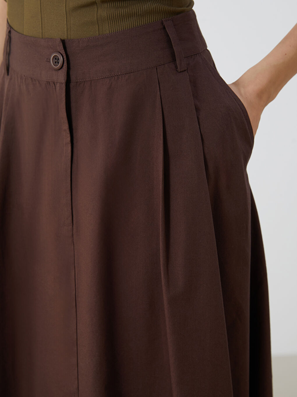 Юбка стандартного кроя плиссированная-2