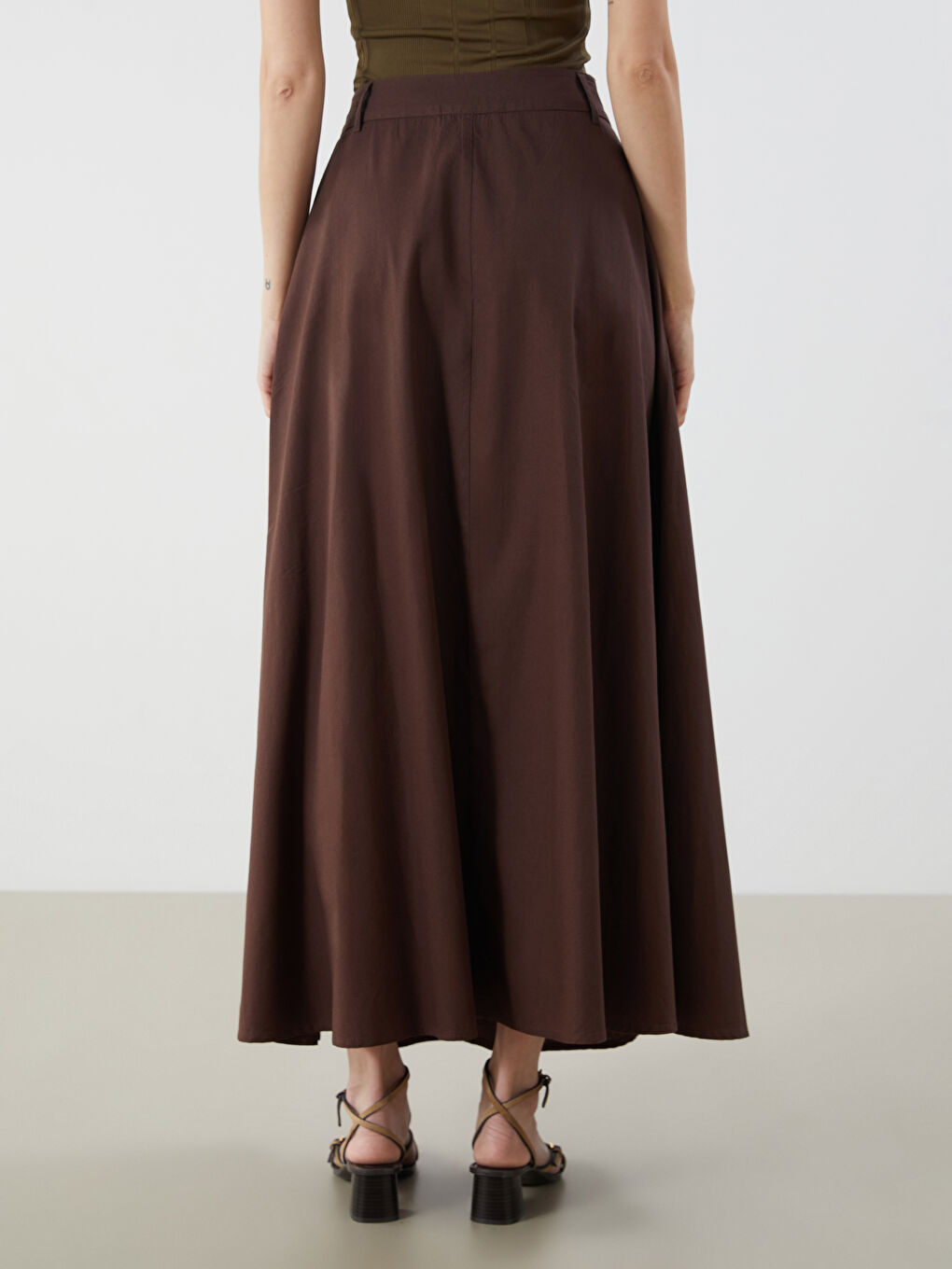 Юбка стандартного кроя плиссированная-3