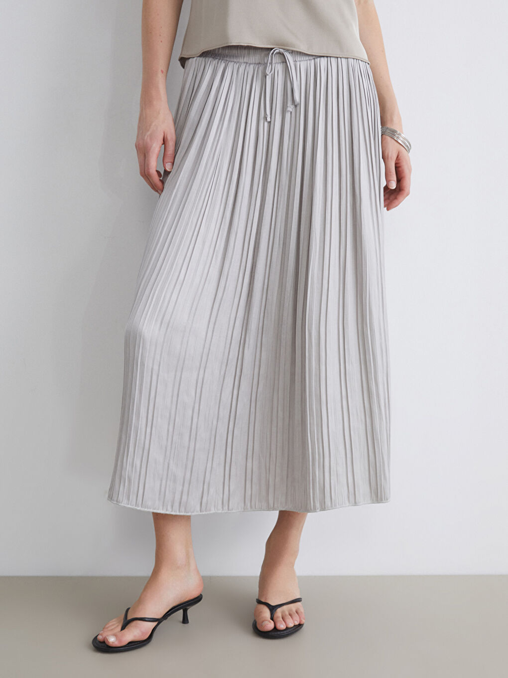 LCWAIKIKI Classic Woman GREY Skirt -S5QG22Z8-ZZ4