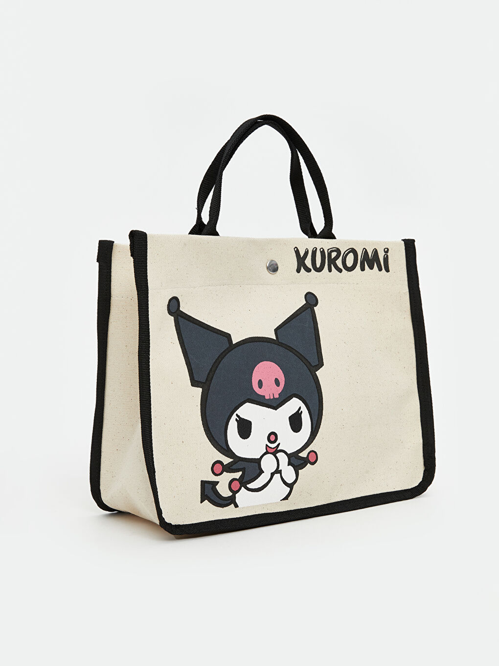 Ekru Kuromi Baskılı Kız Çocuk Kol Çantası-1