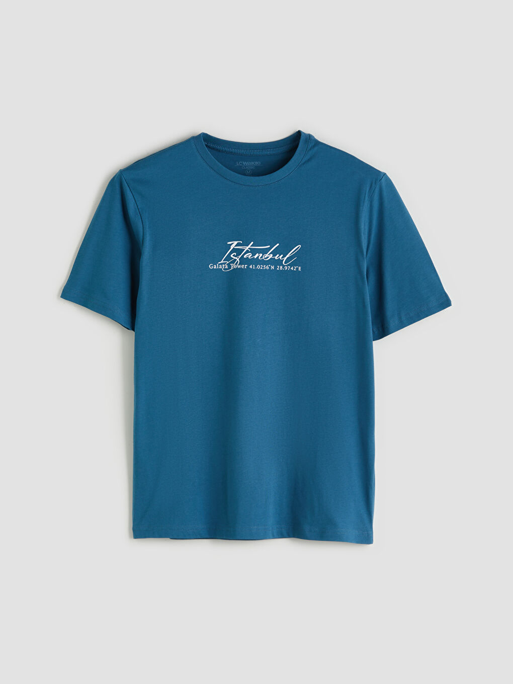 Crew Neck Istanbul Printed Jersey Men's T-Shirt-4