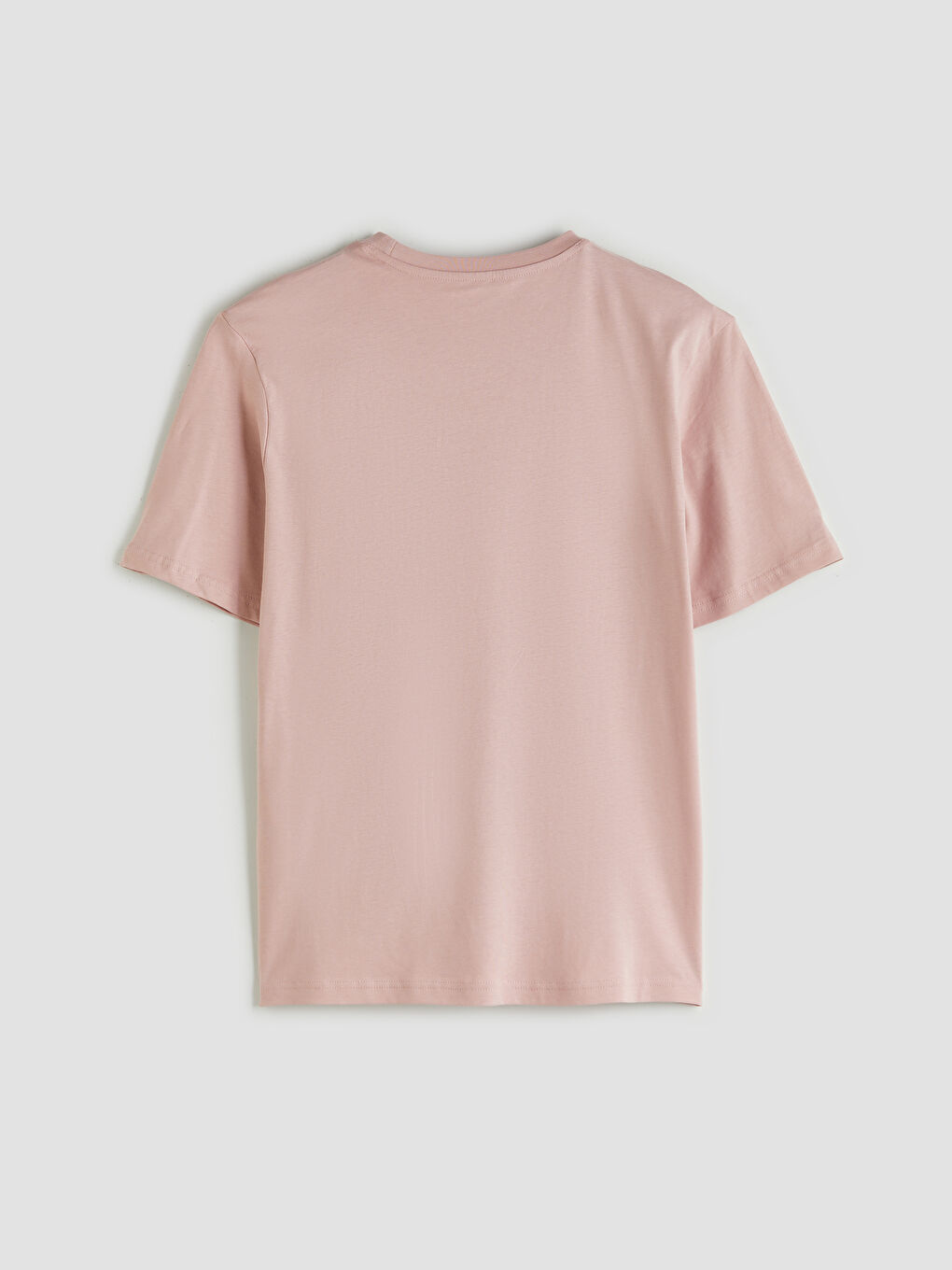 Pembe Bisiklet Yaka İstanbul Baskılı Penye Erkek Tişört-5