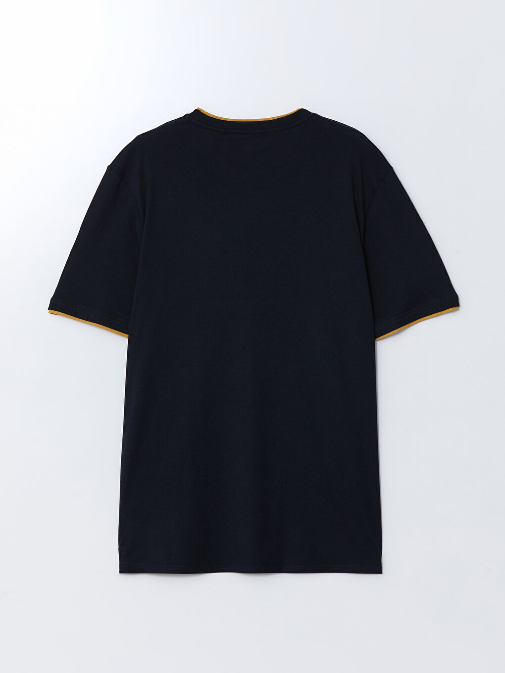 Crew Neck Short Sleeve Printed Combed Cotton Men's T-shirt-1