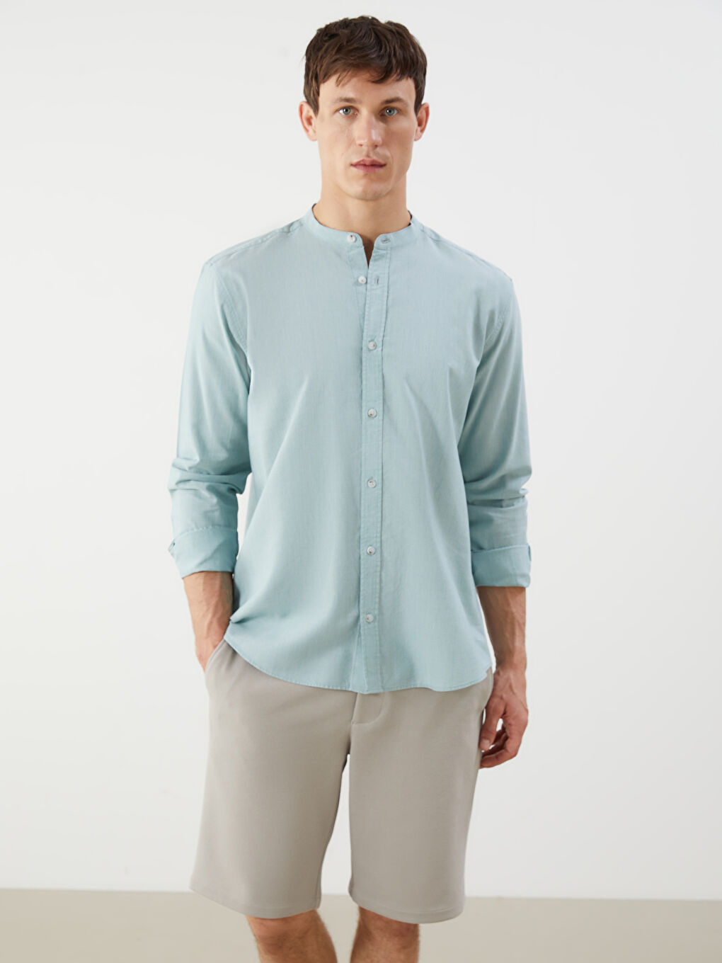 LCW Vision Man GREEN Shirt -S5QG59Z8-Z7T