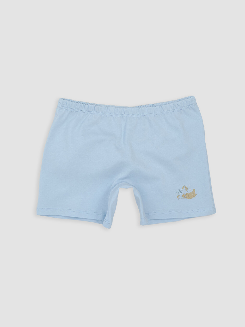 Mavi Baskılı Kız Çocuk Boxer