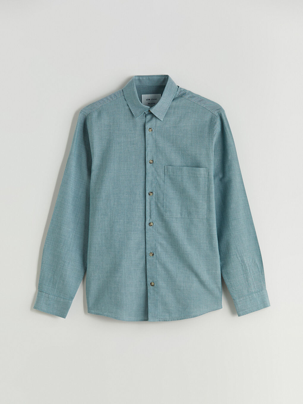 Mavi Regular Fit Uzun Kollu Erkek Jean Gömlek-4