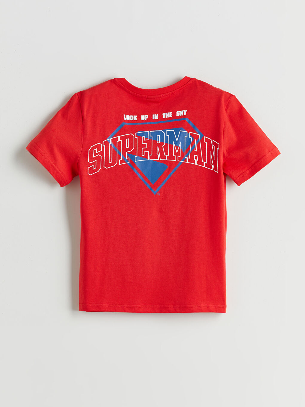 Ensemble T-Shirt et Short Superman Imprimé pour Garçons à Col Rond-3