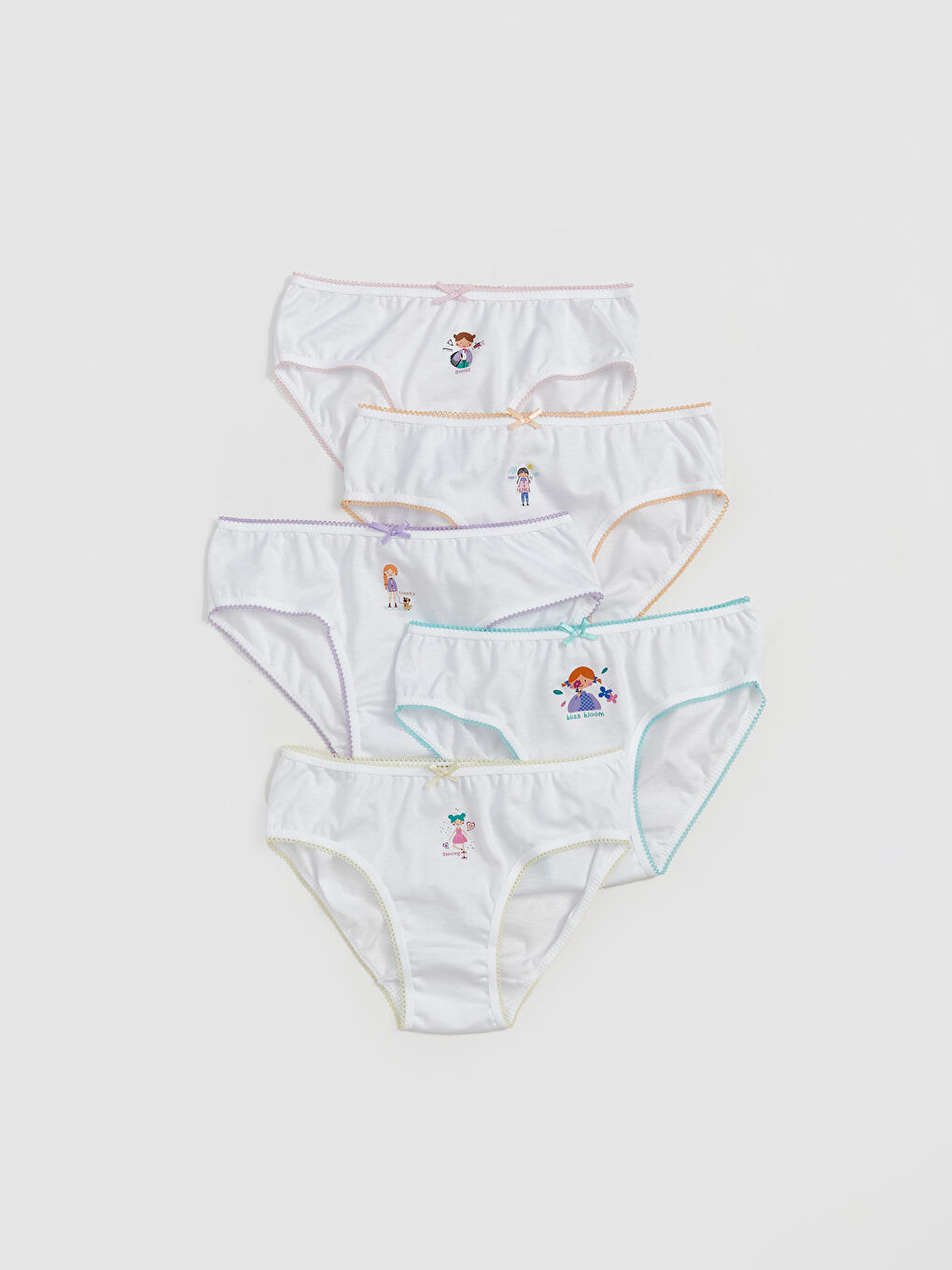 Printed Girl's Panties 5-Piece -S5QG97Z4-Q6K
