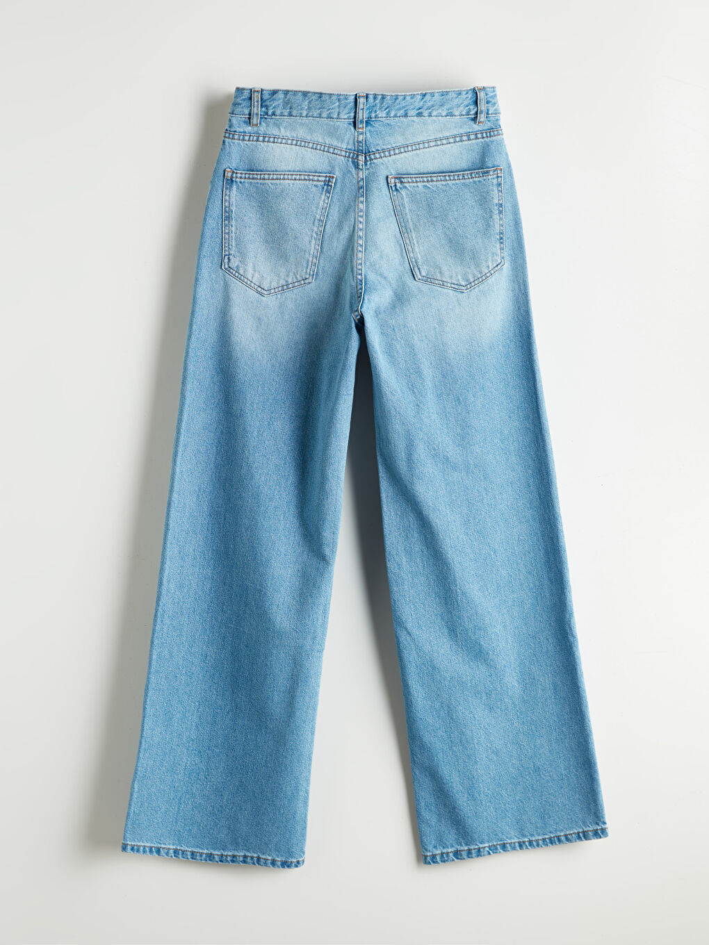 İndigo Wideleg Kadın Jean Pantolon-5