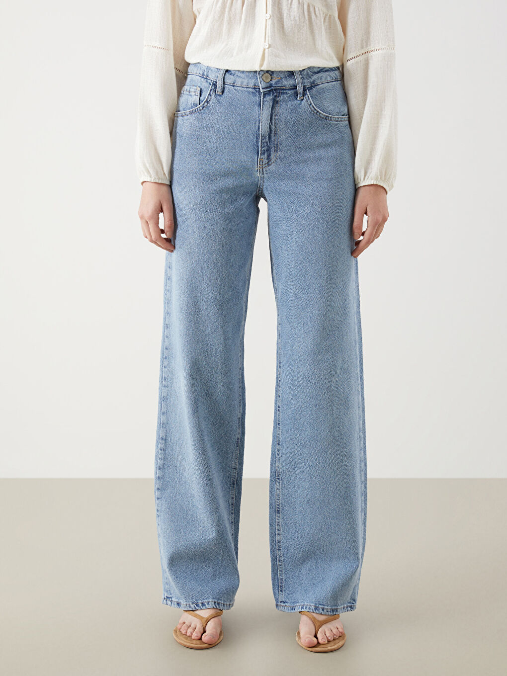 LCW Jeans Straight Fit Women's Jeans -S5QH10Z8-311