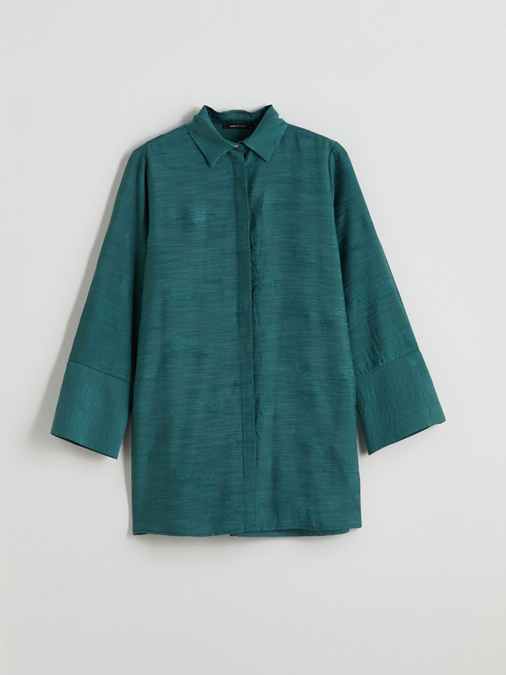 Patterned Oversize Women's Shirt Tunic -S5QH23Z8-MKD