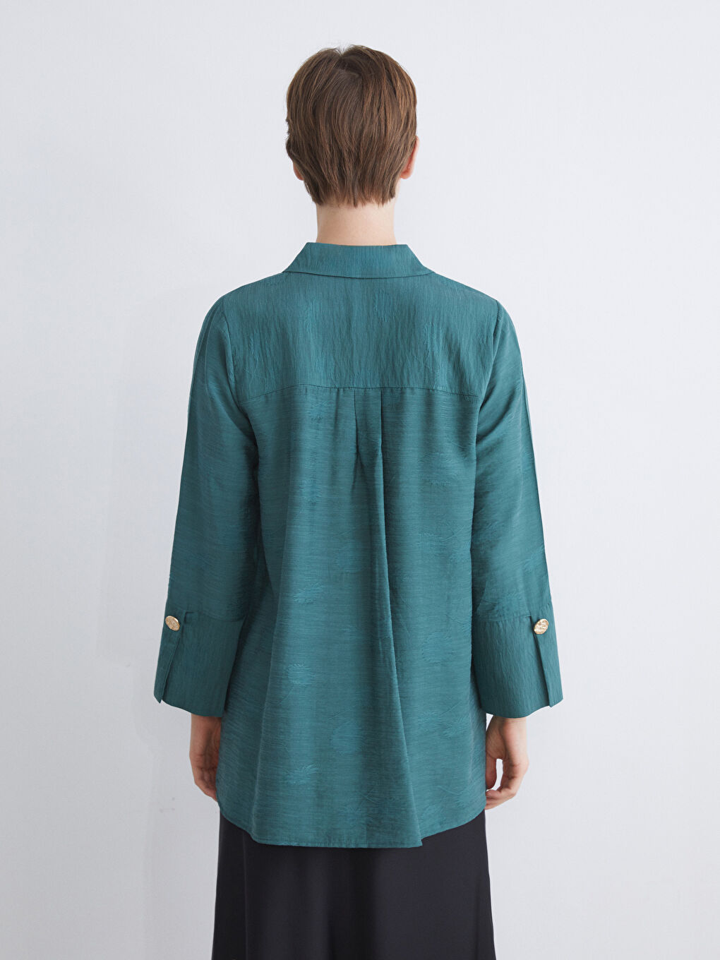 LCWAIKIKI Classic Patterned Oversize Women's Shirt Tunic -S5QH23Z8-MKD