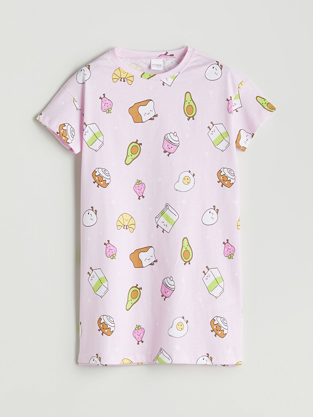 Crew Neck Girls' Nightgown -S5QH31Z4-LT4