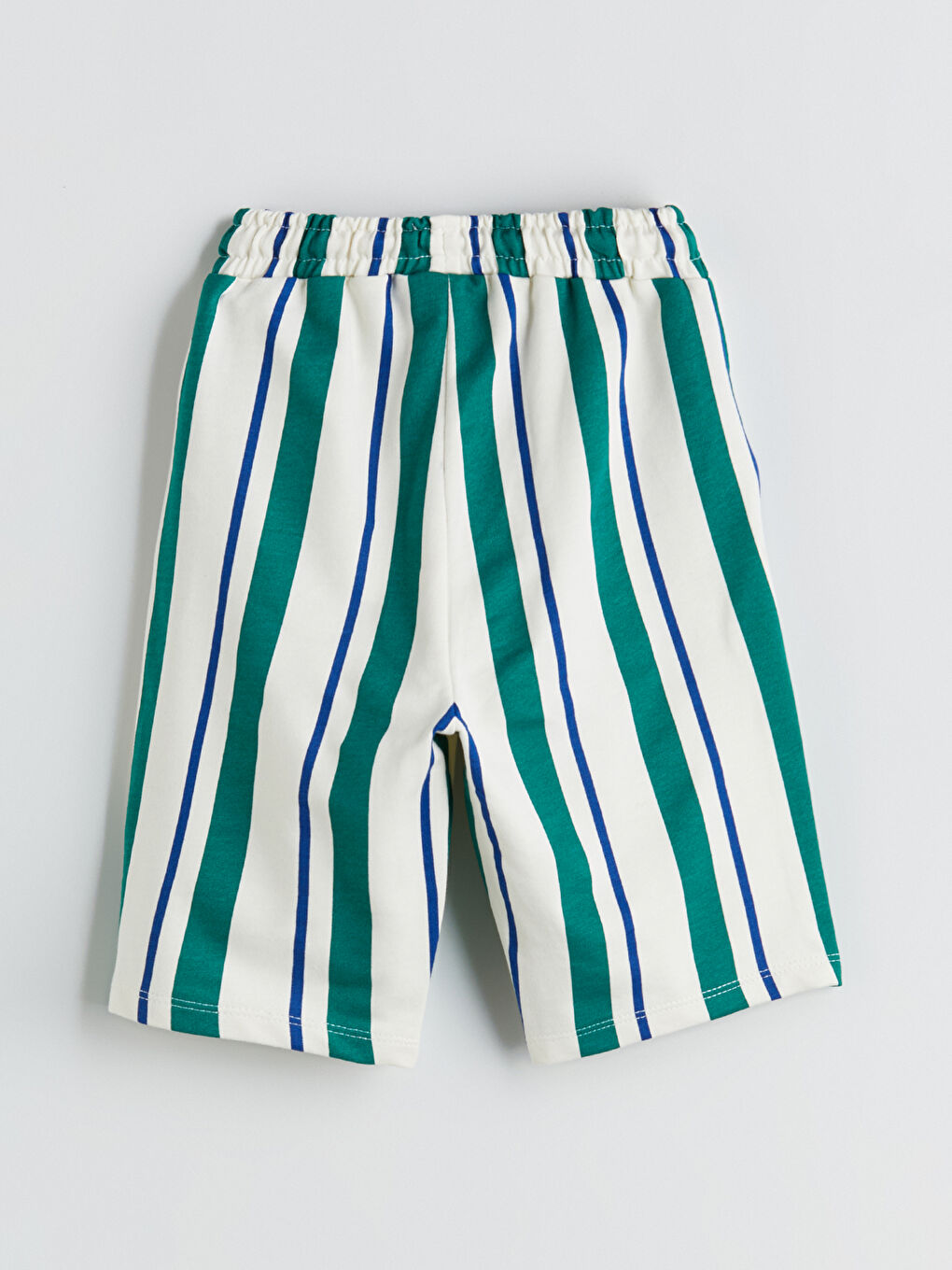 Elasticated Waist Striped Boys' Shorts -S5QH37Z1-LFC