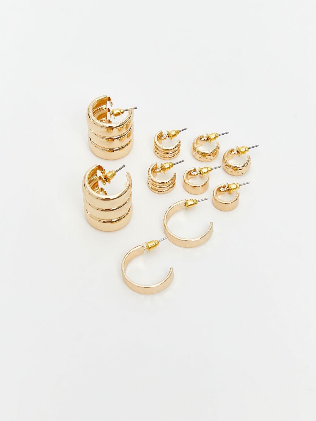 Sarı Kadın Küpe Seti 5'li