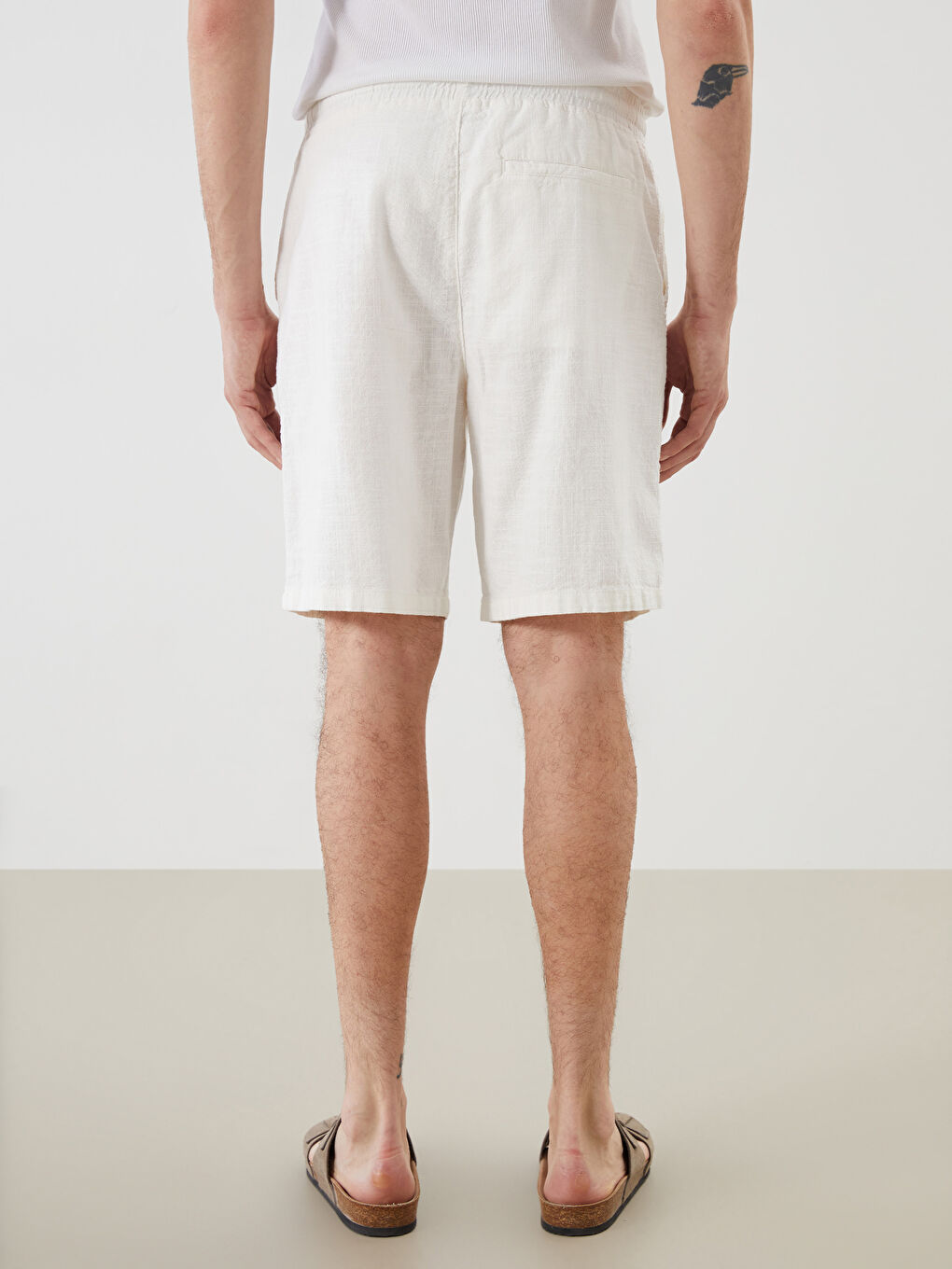 Relaxed Fit 100% Linen Men's Shorts -S5QH54Z8-EEW