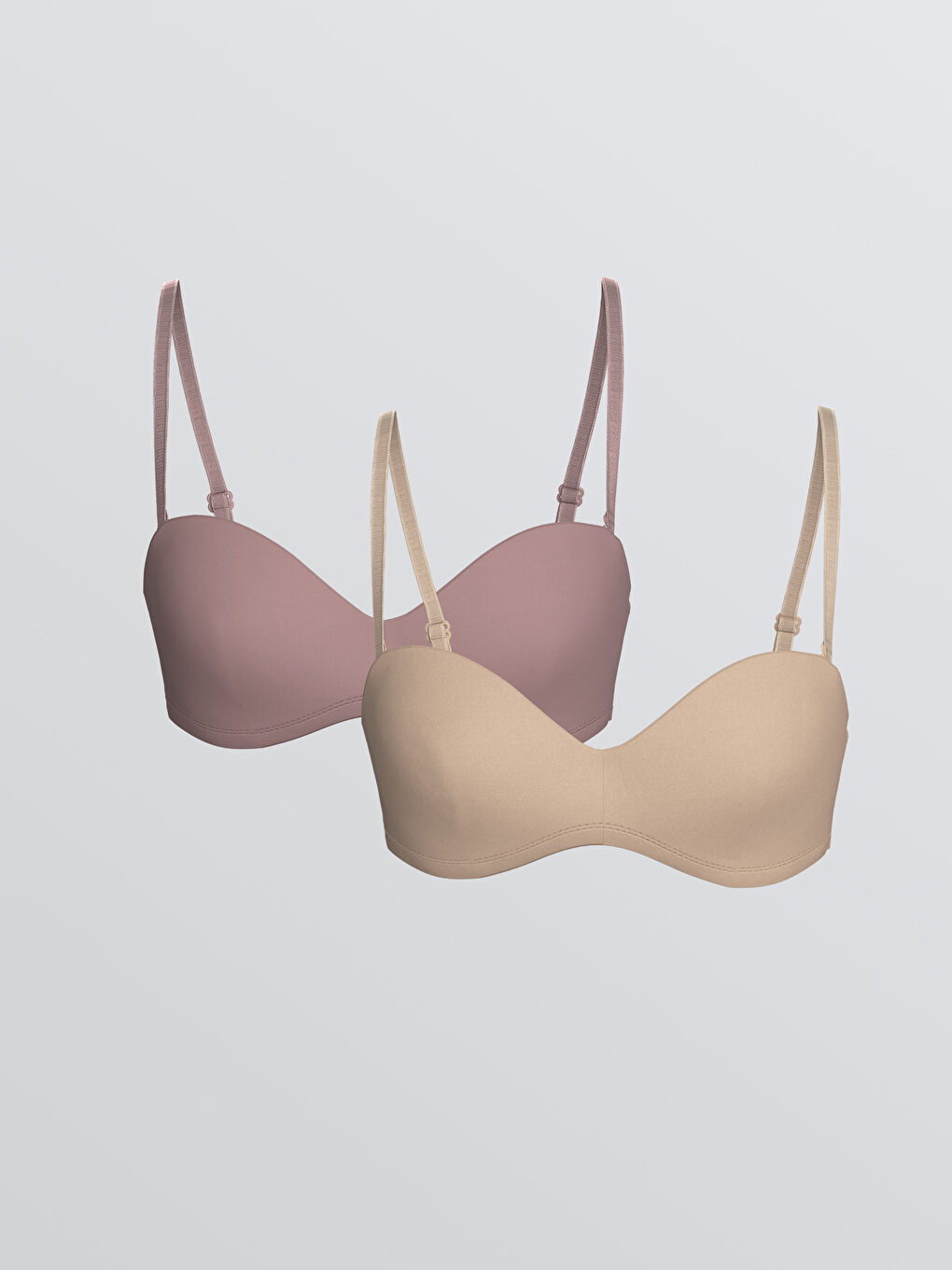 Wired Non-Padded Plain Strapless Bra 2 Pack -S5QH83Z8-E4G