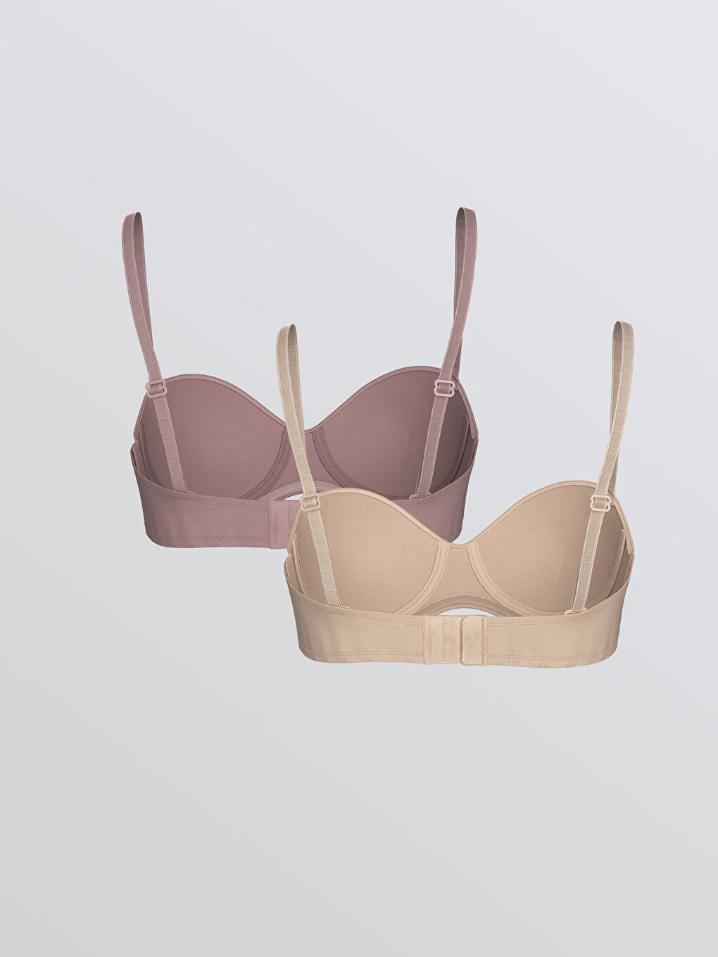 Wired Non-Padded Plain Strapless Bra 2 Pack -S5QH83Z8-E4G