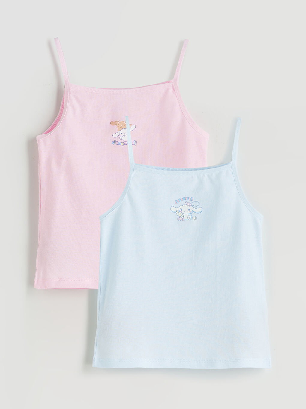 LCW Kids Square Collar Hello Kitty Printed Girls' Vest 2 Pack -S5QH96Z1-QXB