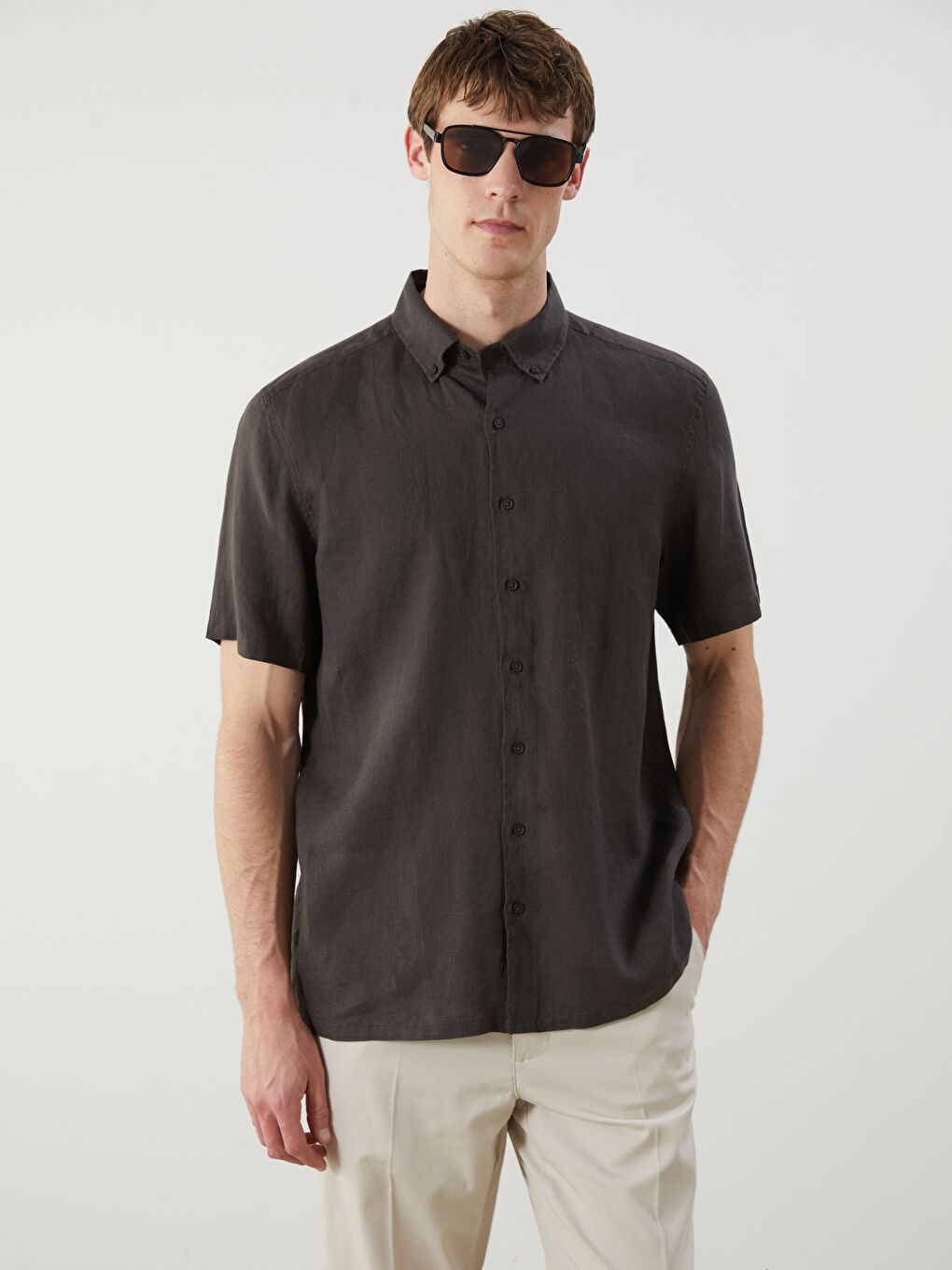 Man ANTHRACITE Shirt -S5QI12Z8-E93