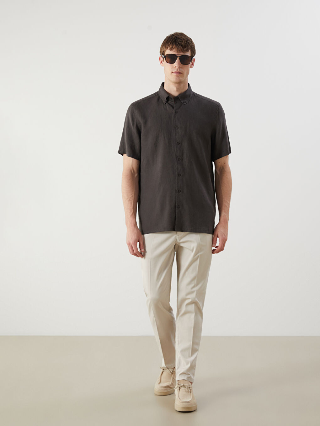 Man ANTHRACITE Shirt -S5QI12Z8-E93