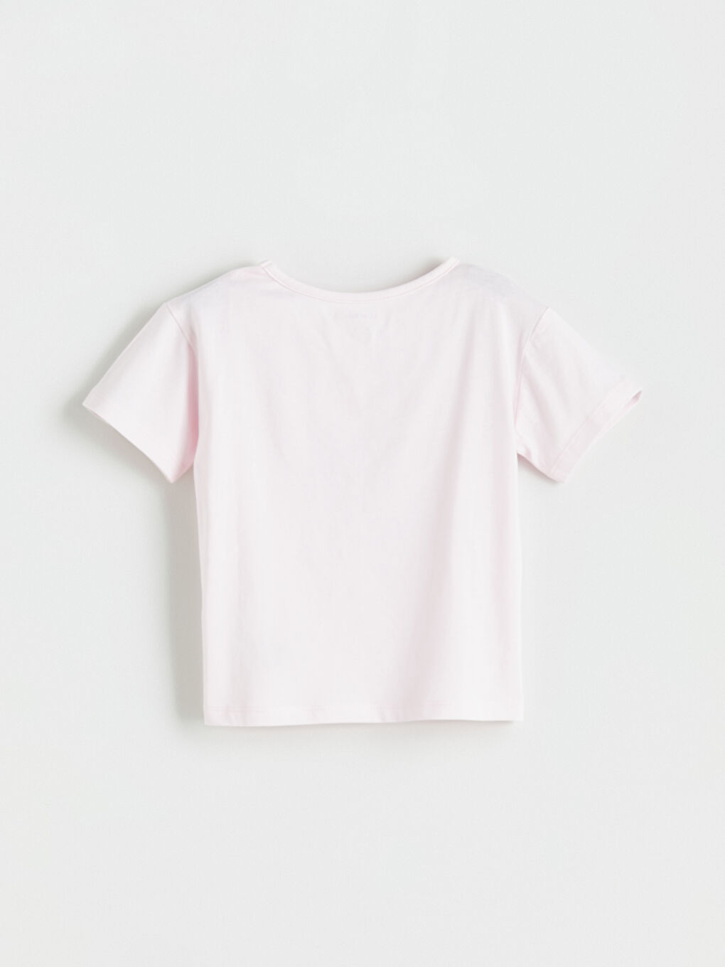 Pembe Bisiklet Yaka Kız Bebek Tişört-2