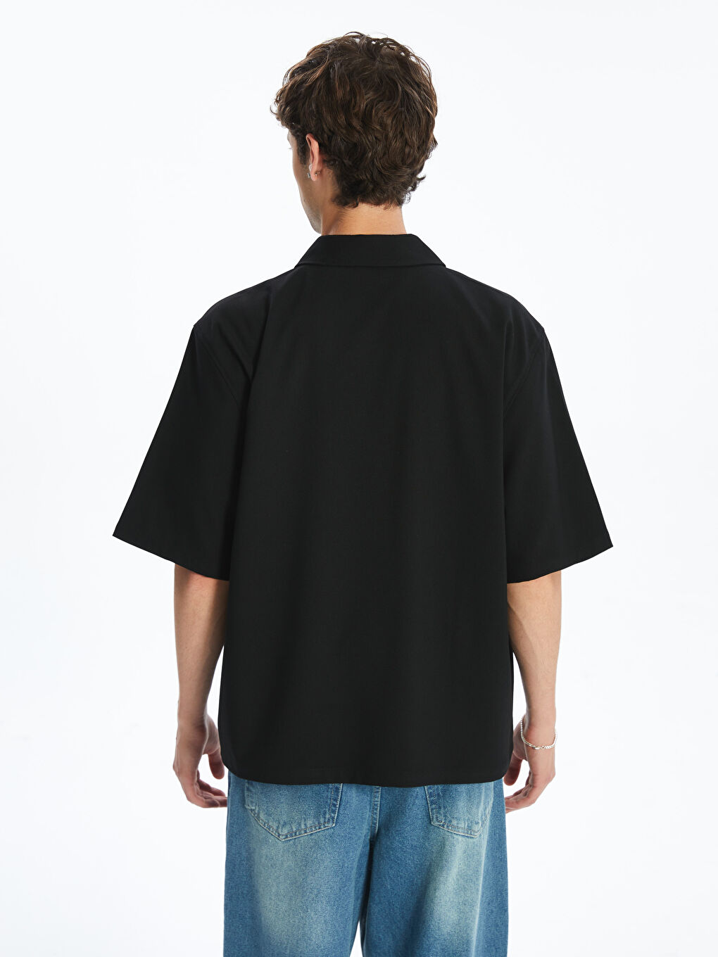 Relaxed Fit Short Sleeve Men's Shirt -S5QI46Z8-RQL