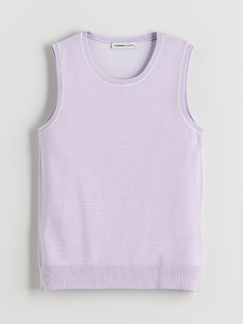 Crew Neck Women's Knitwear Tank Top -S5QI54Z8-DP3