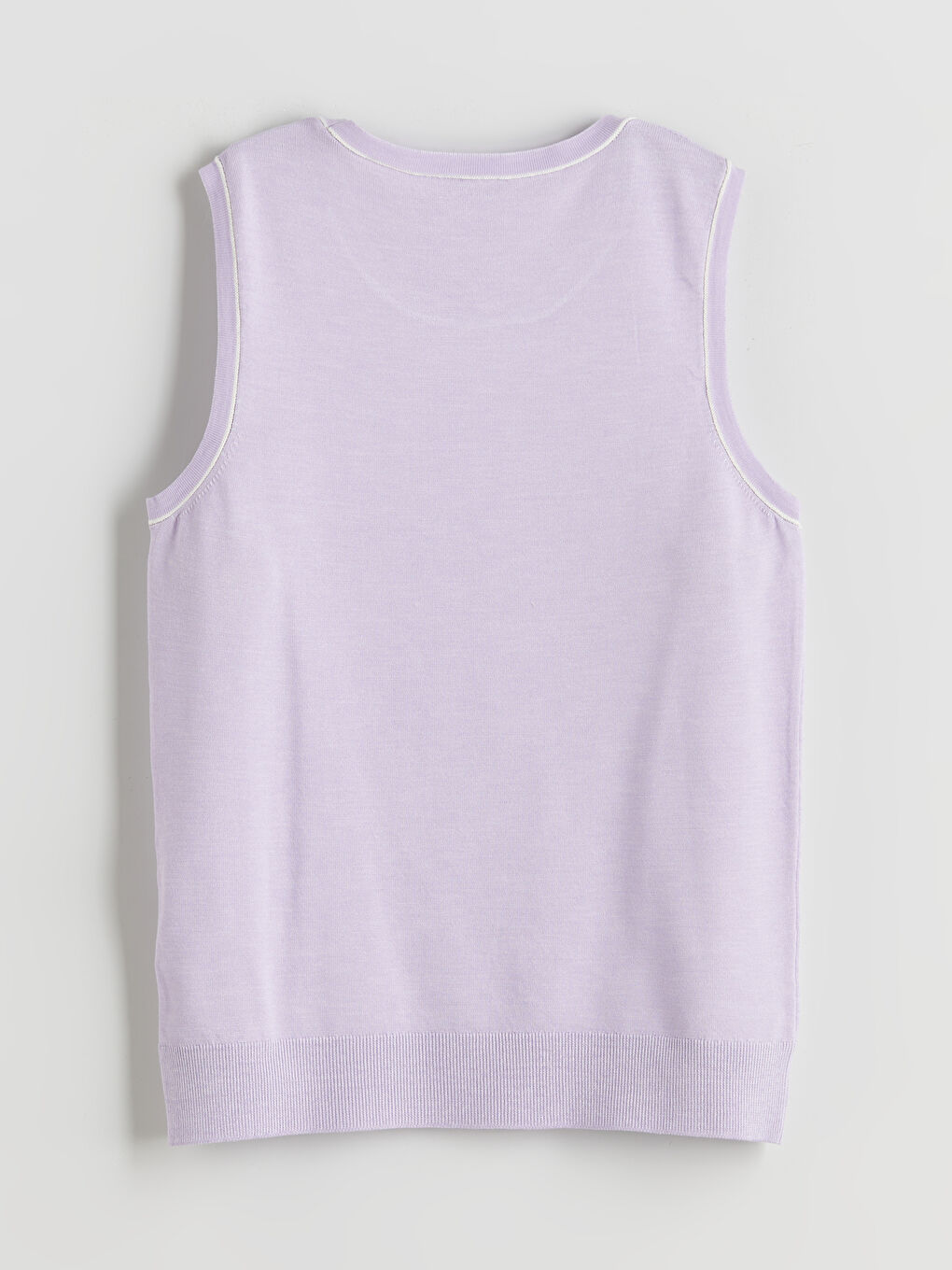 Crew Neck Women's Knitwear Tank Top -S5QI54Z8-DP3