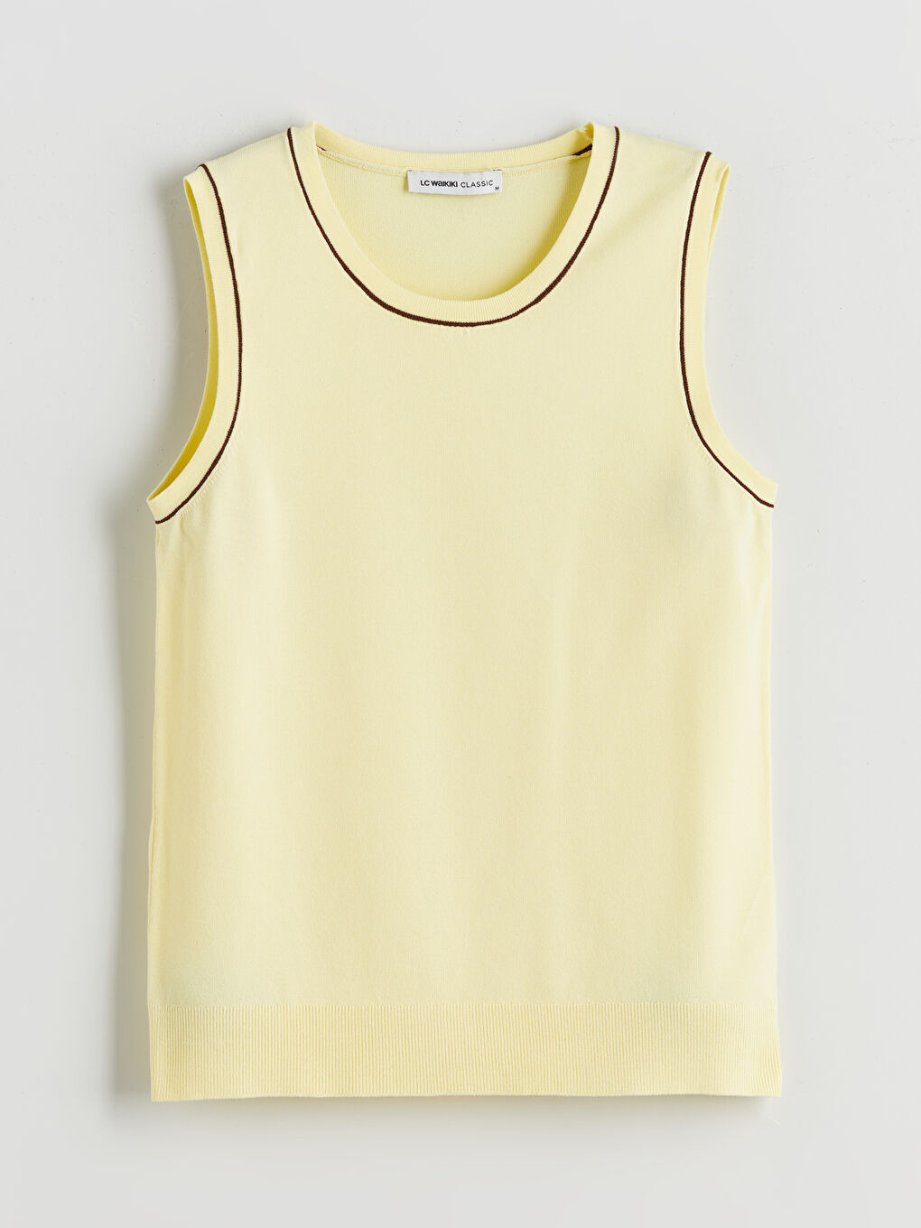 Crew Neck Women's Knitwear Tank Top -S5QI54Z8-DR8