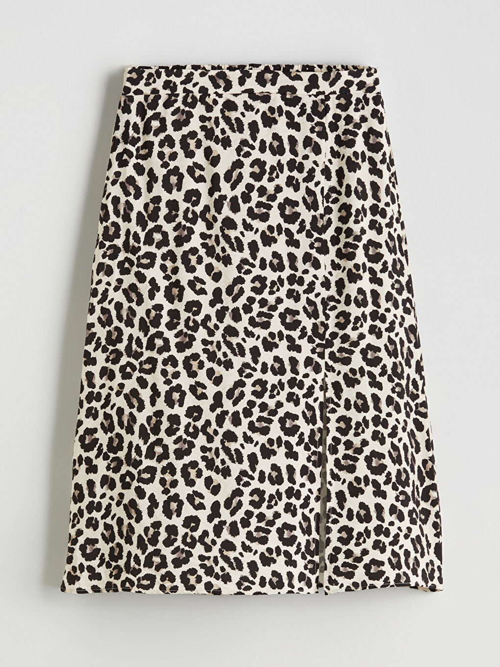 Elastic Waist Leopard Figured Skirt -S5QI77Z8-LQB