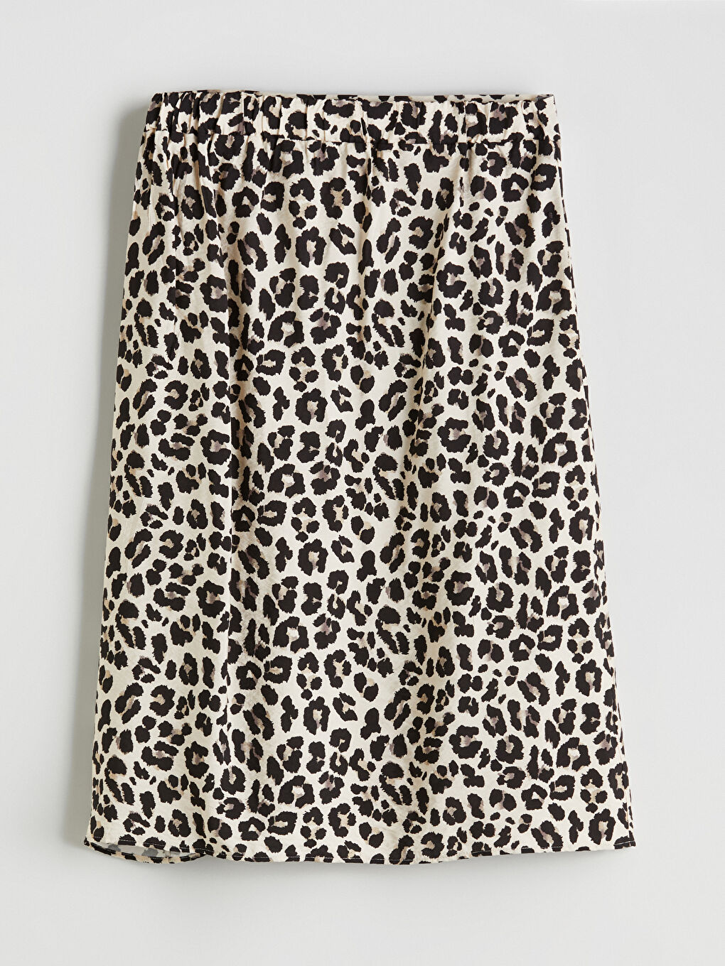 Elastic Waist Leopard Figured Skirt -S5QI77Z8-LQB