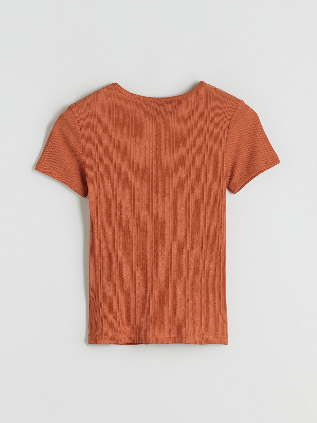 LCWAIKIKI Classic Crew Neck Textured Women's T-Shirt -S5QI81Z8-H5J