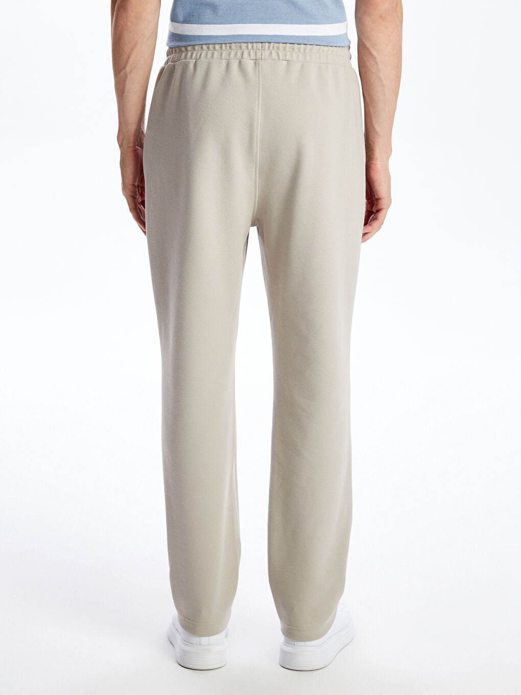 Bej Standart Kalıp Erkek Eşofman Altı-7