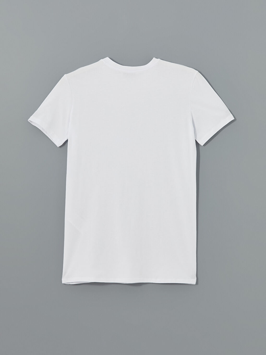 V Neck Plain Men's T-Shirt-19