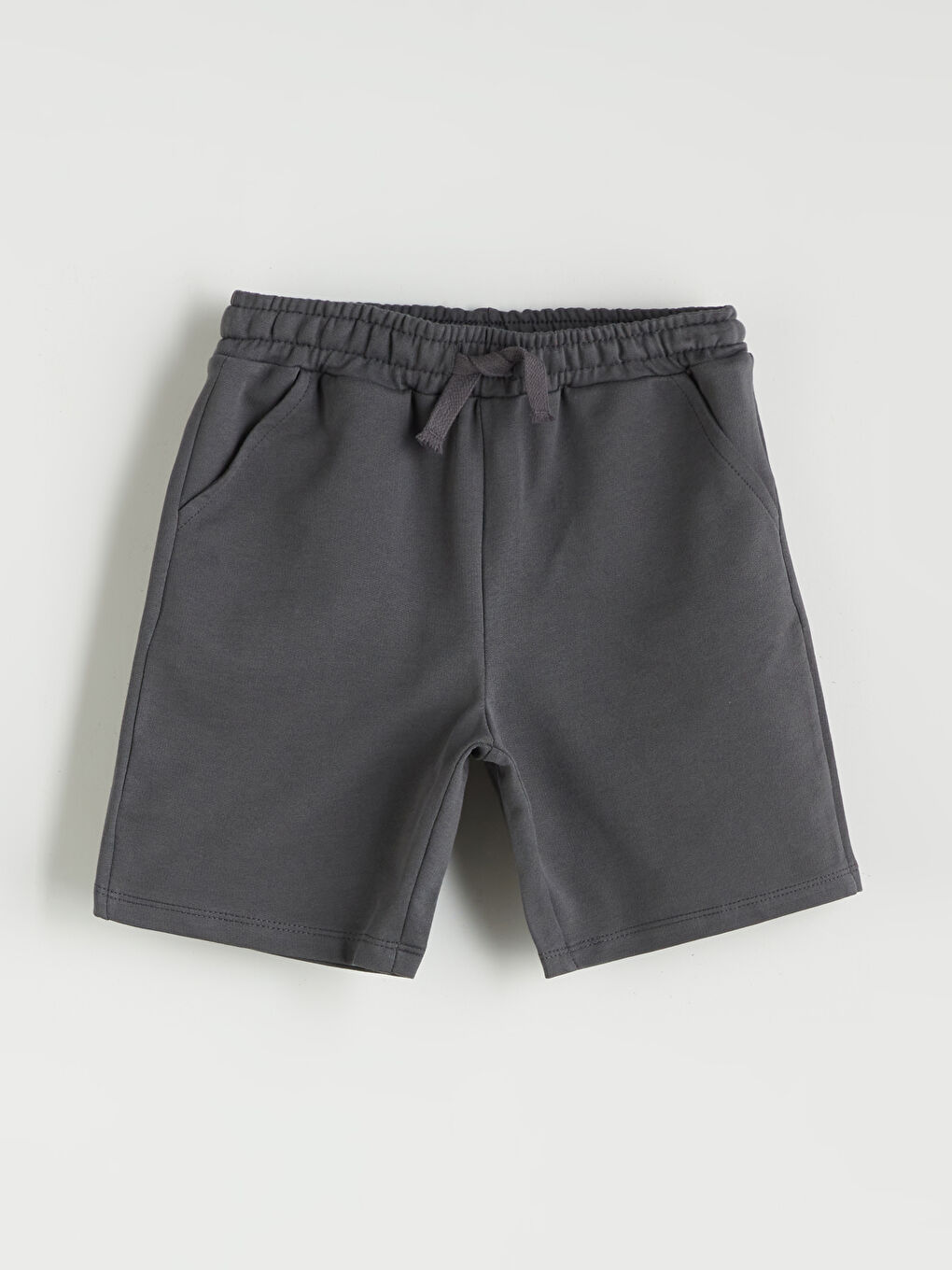 Antrasit Beli Lastikli Erkek Çocuk Şort